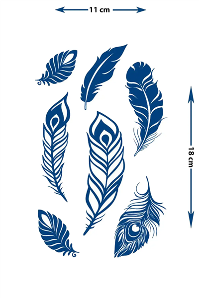 Karma Tüy Modelleri Dövme - Yarı Kalıcı / 1 Ay Kalıcı Tattoo