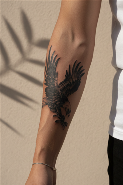 Kartal Figürlü Geçici Dövme - Yarı Kalıcı ve 1 Ay Kalıcı Gerçekçi Tattoo