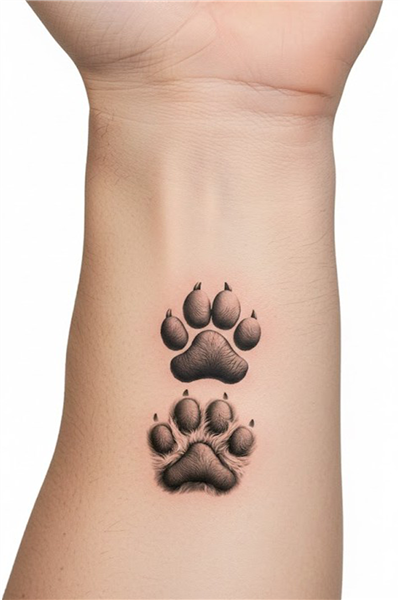 Pati Desenli Geçici Dövme: 3D Görünümlü Suya Dayanıklı Geçici Tattoo