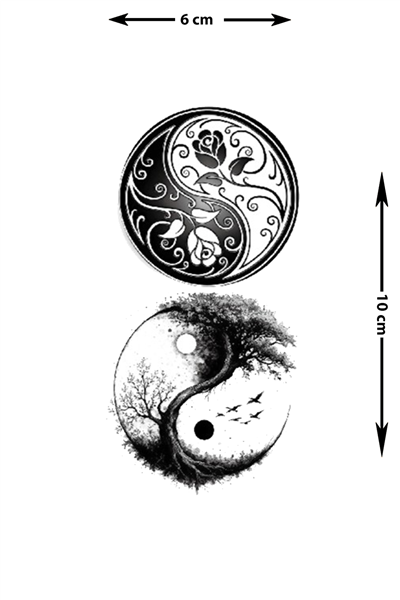 Yaşam Döngüsü: Ağaç ve Gül Yin-Yang Serisi