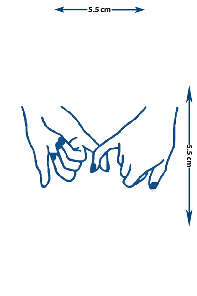 Pinky Promise (Söz Verme) Yarı Kalıcı Dövme / 1 Ay Kalıcı - Dostluk ve Sadakat Temalı Geçici Dövme