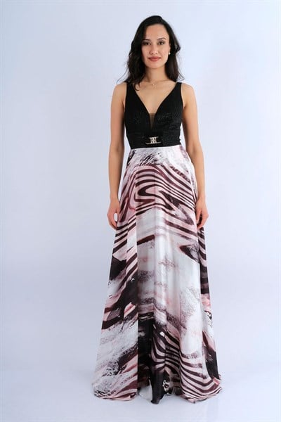 Explosion Abiye Abiye Elbise Pembe