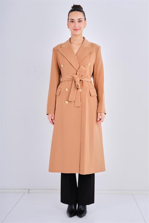 maison de dolce noble jacket ブラウン美品 Denny&Dora Men's Brown Raccoon Fur Trench Coat Mid-Length Style