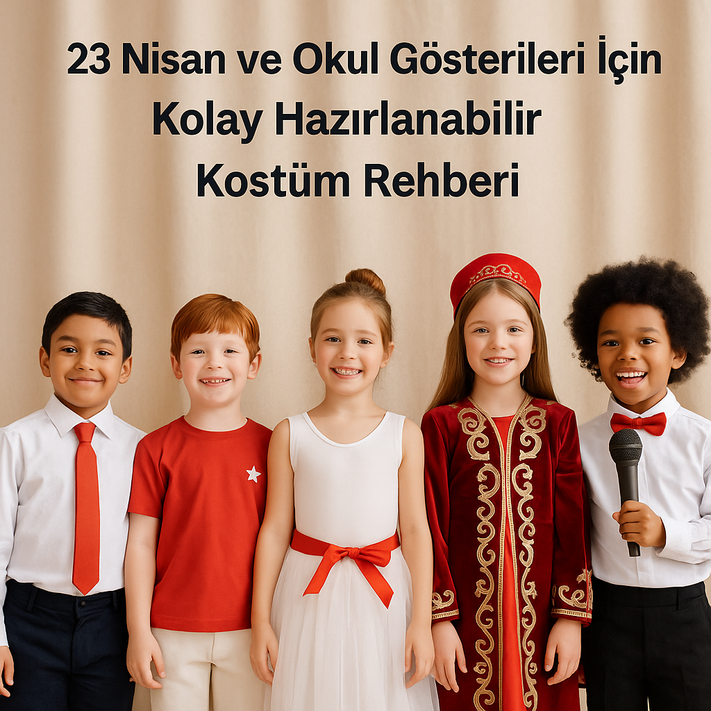 23 Nisan ve Okul Gösterileri İçin Kolay Hazırlanabilir Kostüm Rehberi için blog kapağı görseli