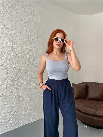 Askılı Fitilli Atlet Açık mavi