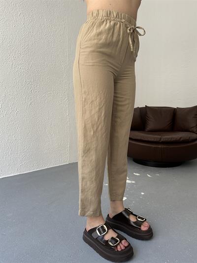 Bağcıklı Jogger Pantolon Camel