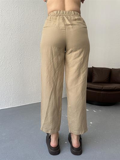 Bağcıklı Jogger Pantolon Camel