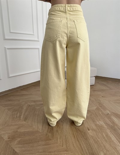Baggy Fit Salaş Pantolon Sarı
