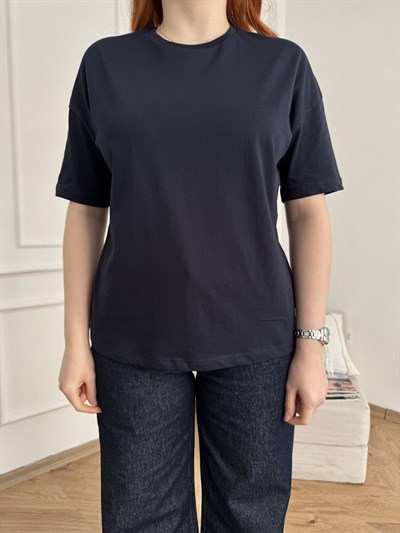Basic Tişört Koyu lacivert