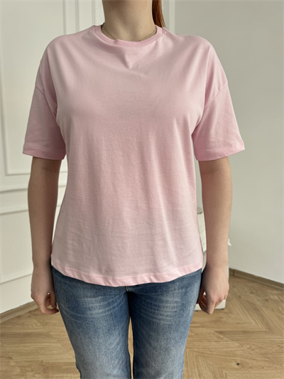 Basic Tişört Toz pembe