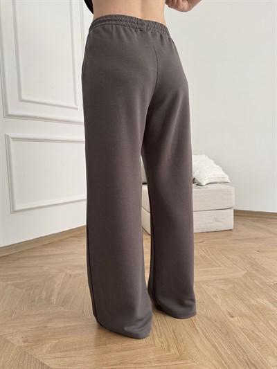 Beli İpli Relax Fit Eşofman Kömür