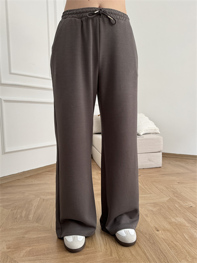 Beli İpli Relax Fit Eşofman Kömür