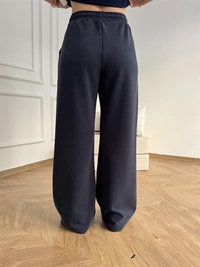 Beli İpli Relax Fit Eşofman Lacivert