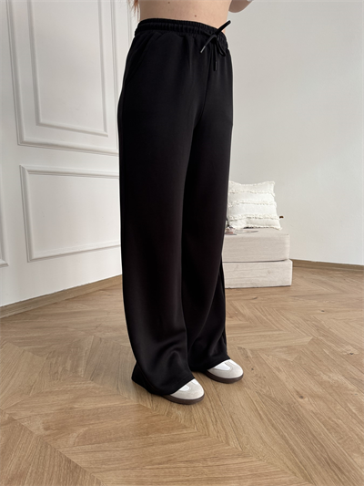Beli Lastikli Relax Fit Eşofman Altı Siyah