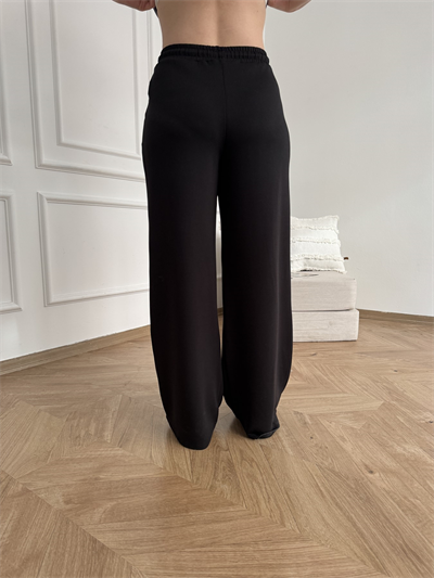 Beli Lastikli Relax Fit Eşofman Altı Siyah