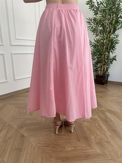Beli Lastikli Çan Etek Şeker pembe