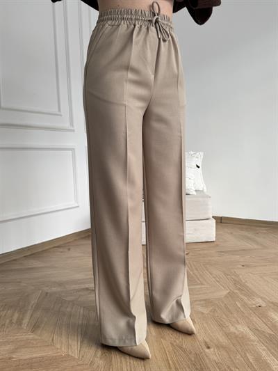 Beli Lastikli Pantolon Bej
