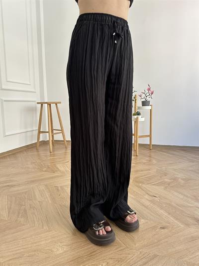 Beli Lastikli Pantolon Siyah