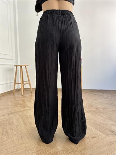 Beli Lastikli Pantolon Siyah