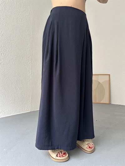 Beli Lastikli Pareo Pantolon Lacivert