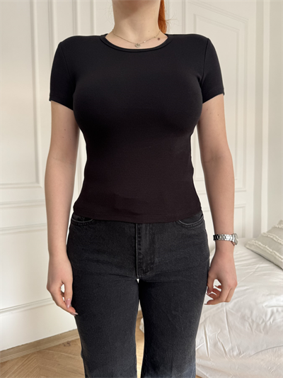 Bisiklet Yaka Body Siyah