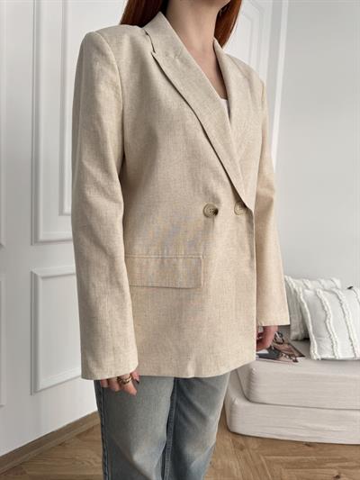 Blazer Ceket Bej