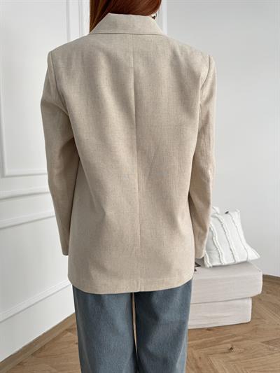 Blazer Ceket Bej
