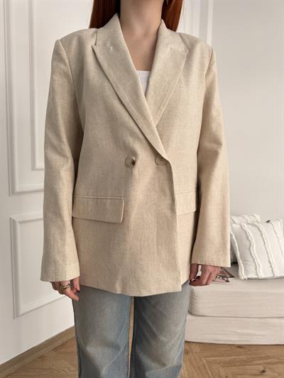 Blazer Ceket Bej