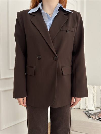 Blazer Ceket Kahve