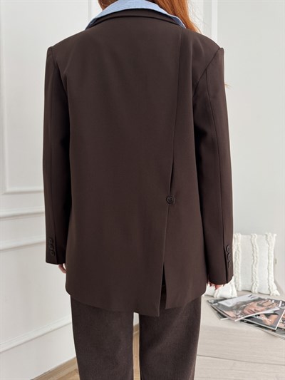 Blazer Ceket Kahve