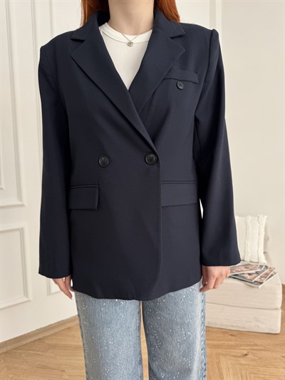 Blazer Ceket Lacivert