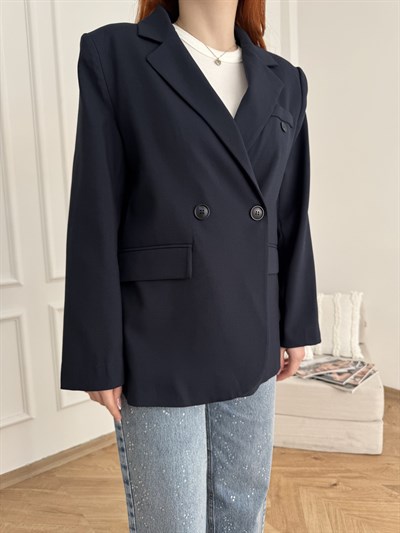 Blazer Ceket Lacivert