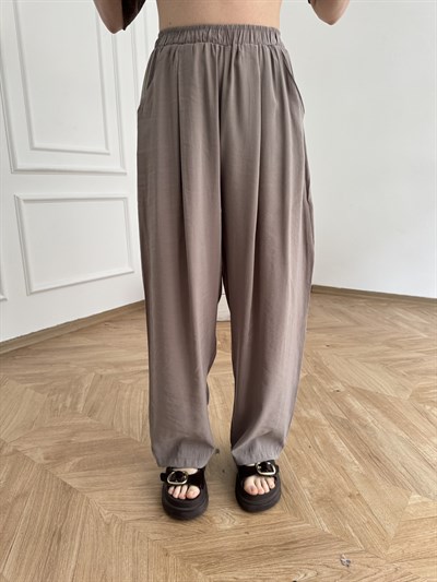 Bol Paça Pantolon Duman