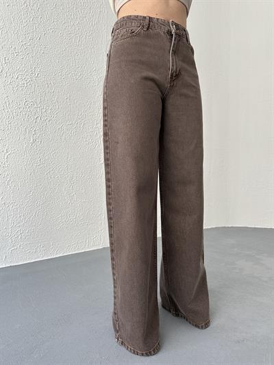 Bol Paça Pantolon Kahve
