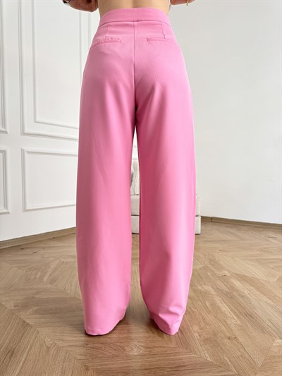 Bol Paça Pantolon Pembe
