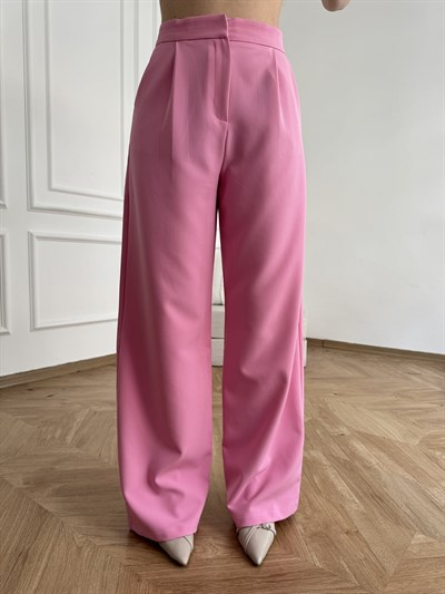 Bol Paça Pantolon Pembe