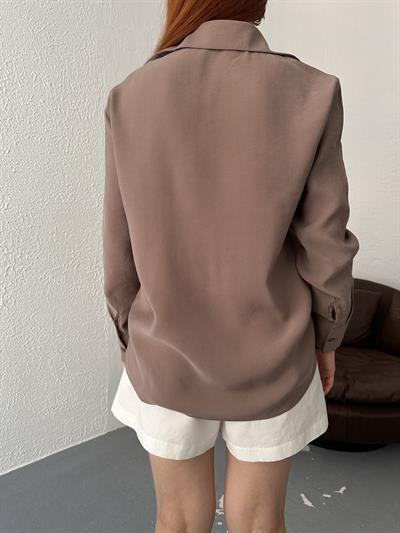 Cepsiz Gömlek Kahve