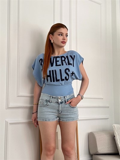 Düşük Bel Kısa Kot Şort Açık kar