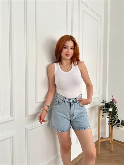 Fitilli Atlet Beyaz