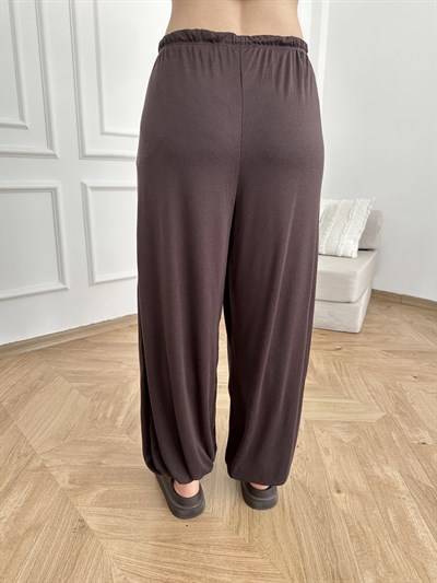 Fitilli Şalvar Pantolon Acı kahve