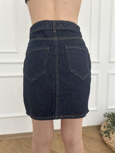 Gabardin Etek Lacivert