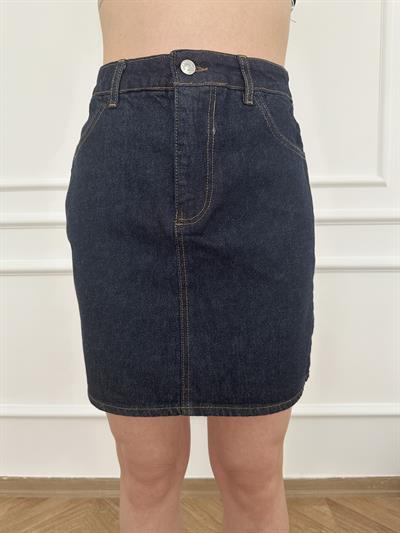 Gabardin Etek Lacivert