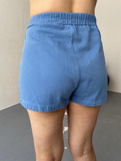 Kapaklı Şort Etek Mavi