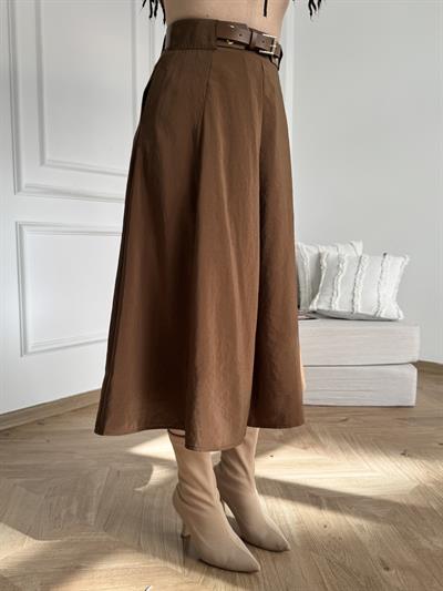 Kemerli Uzun Etek Taba