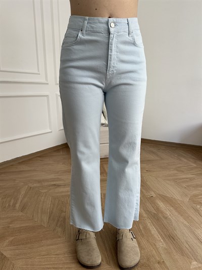 Kesik Paça Jean Bebe mavi