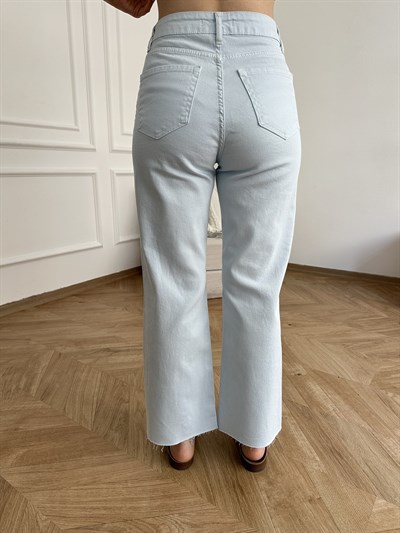 Kesik Paça Jean Bebe mavi
