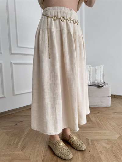 Krinkıl Çan Etek Ekru