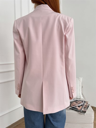 Kruvaze Blaze Ceket Pembe