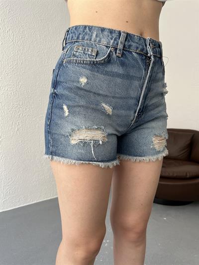 Lazerli Jean Şort Tint