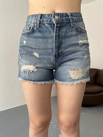 Lazerli Jean Şort Tint